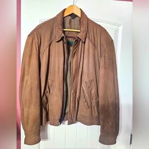Mens leather coat- Vintage
